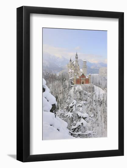 Germany, Bavaria, AllgŠu, Neuschwanstein Castle-Herbert Kehrer-Framed Photographic Print