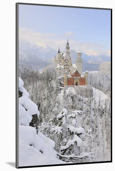 Germany, Bavaria, AllgŠu, Neuschwanstein Castle-Herbert Kehrer-Mounted Photographic Print