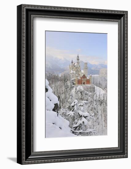 Germany, Bavaria, AllgŠu, Neuschwanstein Castle-Herbert Kehrer-Framed Photographic Print