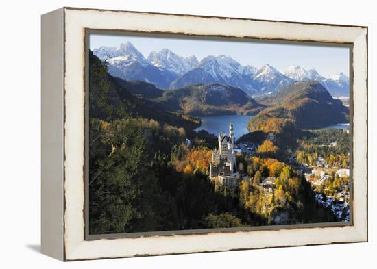 Germany, Bavaria, AllgŠu, Neuschwanstein Castle-Herbert Kehrer-Framed Premier Image Canvas