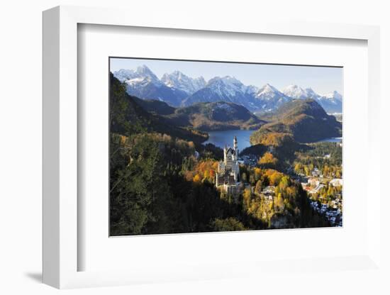 Germany, Bavaria, AllgŠu, Neuschwanstein Castle-Herbert Kehrer-Framed Photographic Print