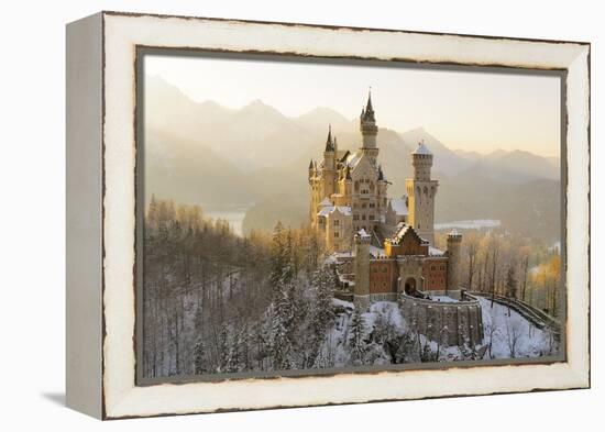 Germany, Bavaria, AllgŠu, Neuschwanstein Castle-Herbert Kehrer-Framed Premier Image Canvas