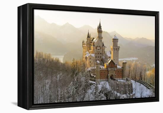 Germany, Bavaria, AllgŠu, Neuschwanstein Castle-Herbert Kehrer-Framed Premier Image Canvas