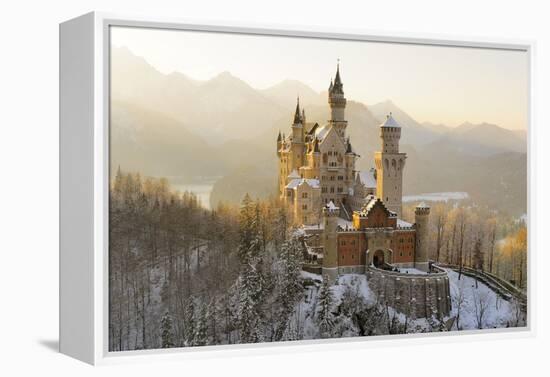 Germany, Bavaria, AllgŠu, Neuschwanstein Castle-Herbert Kehrer-Framed Premier Image Canvas