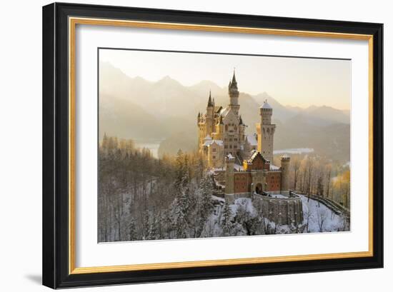 Germany, Bavaria, AllgŠu, Neuschwanstein Castle-Herbert Kehrer-Framed Photographic Print