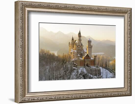 Germany, Bavaria, AllgŠu, Neuschwanstein Castle-Herbert Kehrer-Framed Photographic Print