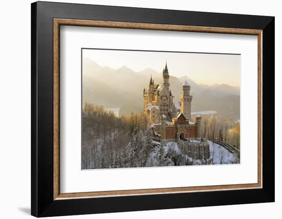 Germany, Bavaria, AllgŠu, Neuschwanstein Castle-Herbert Kehrer-Framed Photographic Print