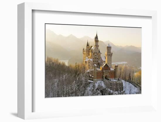 Germany, Bavaria, AllgŠu, Neuschwanstein Castle-Herbert Kehrer-Framed Photographic Print