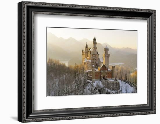 Germany, Bavaria, AllgŠu, Neuschwanstein Castle-Herbert Kehrer-Framed Photographic Print