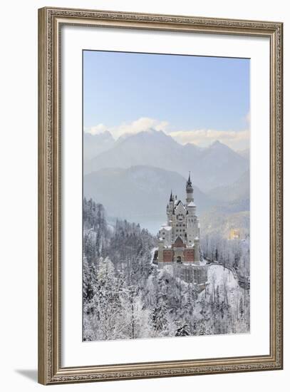 Germany, Bavaria, AllgŠu, Neuschwanstein Castle-Herbert Kehrer-Framed Photographic Print