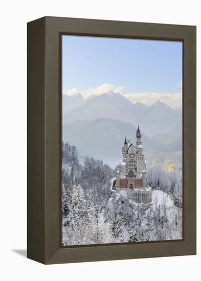 Germany, Bavaria, AllgŠu, Neuschwanstein Castle-Herbert Kehrer-Framed Premier Image Canvas