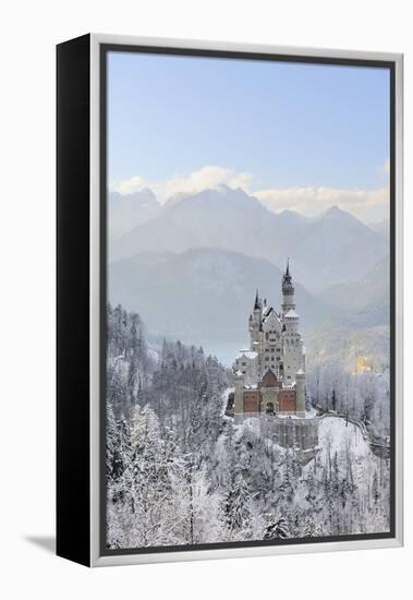 Germany, Bavaria, AllgŠu, Neuschwanstein Castle-Herbert Kehrer-Framed Premier Image Canvas