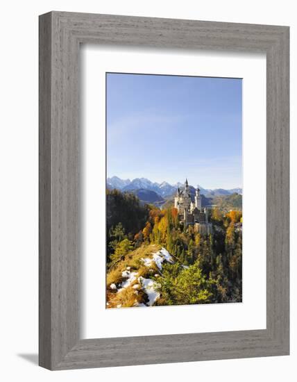 Germany, Bavaria, AllgŠu, Neuschwanstein Castle-Herbert Kehrer-Framed Photographic Print
