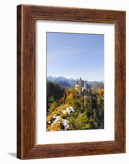 Germany, Bavaria, AllgŠu, Neuschwanstein Castle-Herbert Kehrer-Framed Photographic Print