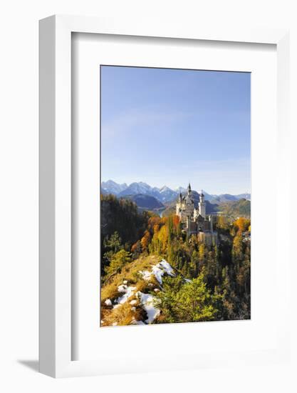 Germany, Bavaria, AllgŠu, Neuschwanstein Castle-Herbert Kehrer-Framed Photographic Print