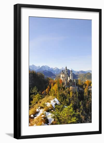 Germany, Bavaria, AllgŠu, Neuschwanstein Castle-Herbert Kehrer-Framed Photographic Print