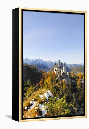 Germany, Bavaria, AllgŠu, Neuschwanstein Castle-Herbert Kehrer-Framed Premier Image Canvas