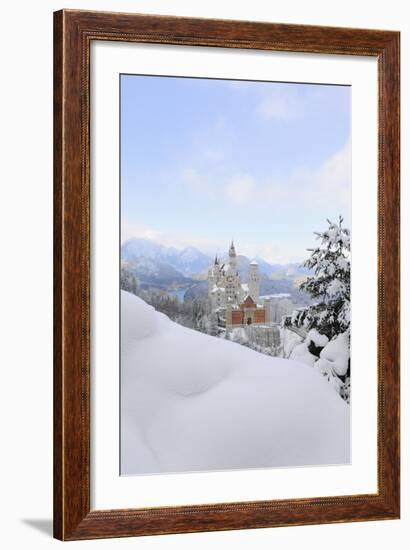 Germany, Bavaria, AllgŠu, Neuschwanstein Castle-Herbert Kehrer-Framed Photographic Print