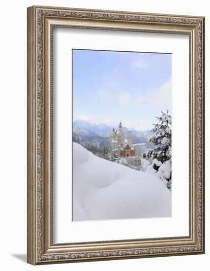 Germany, Bavaria, AllgŠu, Neuschwanstein Castle-Herbert Kehrer-Framed Photographic Print