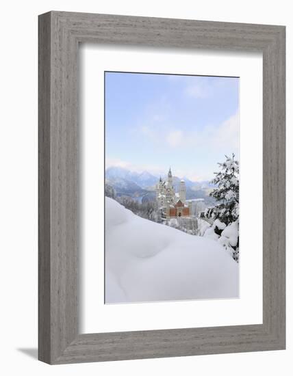 Germany, Bavaria, AllgŠu, Neuschwanstein Castle-Herbert Kehrer-Framed Photographic Print