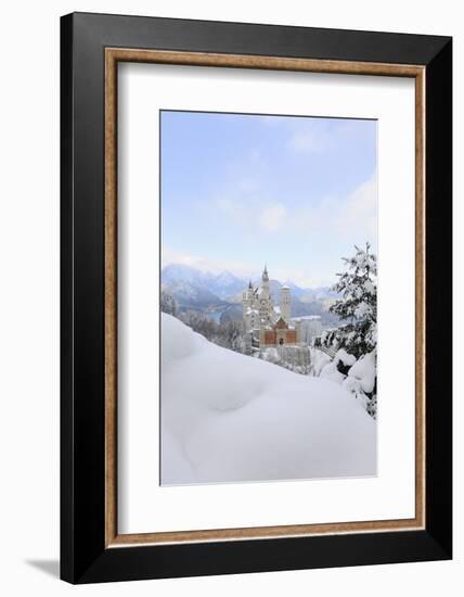 Germany, Bavaria, AllgŠu, Neuschwanstein Castle-Herbert Kehrer-Framed Photographic Print