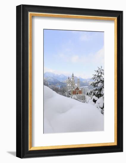 Germany, Bavaria, AllgŠu, Neuschwanstein Castle-Herbert Kehrer-Framed Photographic Print