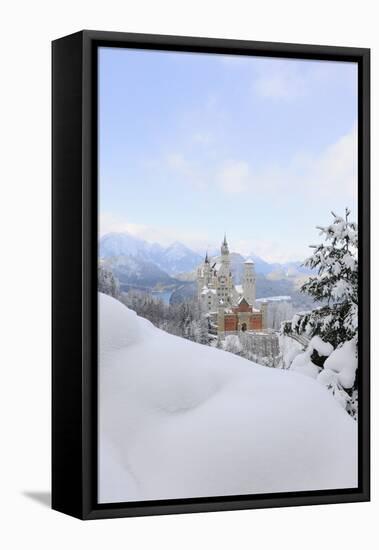 Germany, Bavaria, AllgŠu, Neuschwanstein Castle-Herbert Kehrer-Framed Premier Image Canvas