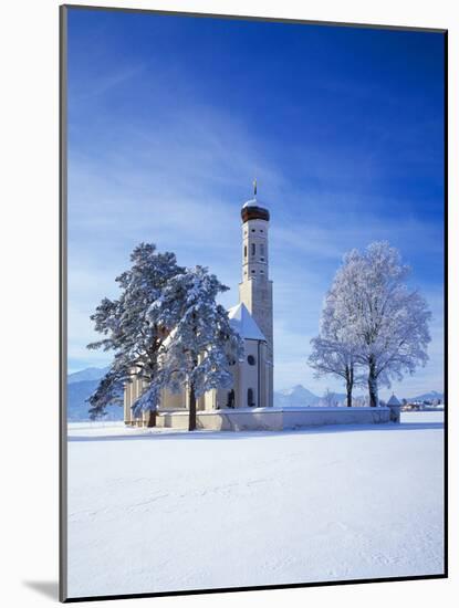 Germany, Bavaria, AllgŠu, Schwangau, Pilgrimage Church Saint Coloman-Herbert Kehrer-Mounted Photographic Print