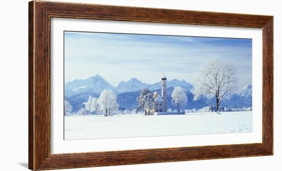 Germany, Bavaria, AllgŠu, Schwangau, Pilgrimage Church Saint Coloman-Herbert Kehrer-Framed Photographic Print