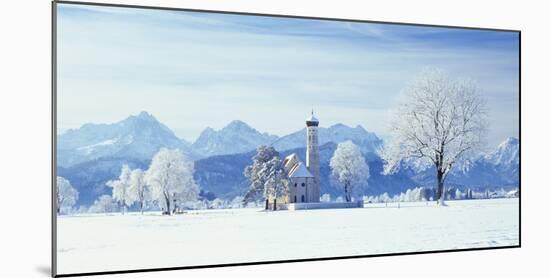 Germany, Bavaria, AllgŠu, Schwangau, Pilgrimage Church Saint Coloman-Herbert Kehrer-Mounted Photographic Print