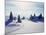 Germany, Bavaria, AllgŠu, Snow Scenery, Back Light, Alps, Mountains, Loneliness, Mountains, Winter-Herbert Kehrer-Mounted Photographic Print
