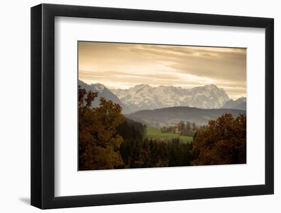 Germany, Bavaria, Alps-Foreland, Zugspitze, Chapel-Ralf Gerard-Framed Photographic Print