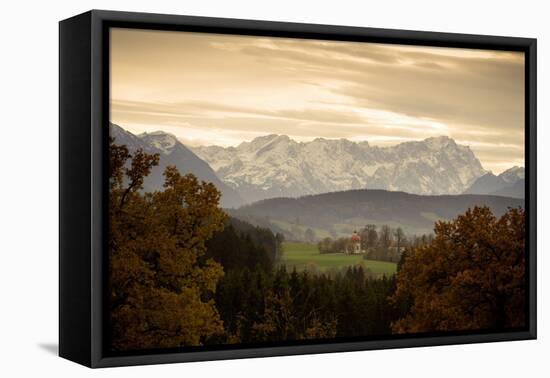 Germany, Bavaria, Alps-Foreland, Zugspitze, Chapel-Ralf Gerard-Framed Premier Image Canvas