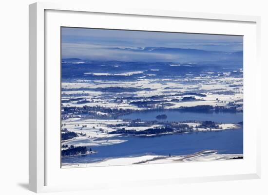 Germany, Bavaria, Ammergauer Alps, View of the Hörnle on the Staffelsee-Bernd Rommelt-Framed Photographic Print