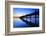 Germany, Bavaria, Ammersee (Lake Ammer), Herrsching, Footbridge at Sundown-Andreas Vitting-Framed Photographic Print