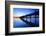 Germany, Bavaria, Ammersee (Lake Ammer), Herrsching, Footbridge at Sundown-Andreas Vitting-Framed Photographic Print