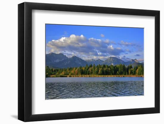 Germany, Bavaria, Autumn Morning, 'Hopfensee' (Lake), 'OstallgŠu' (District-Uwe Steffens-Framed Photographic Print