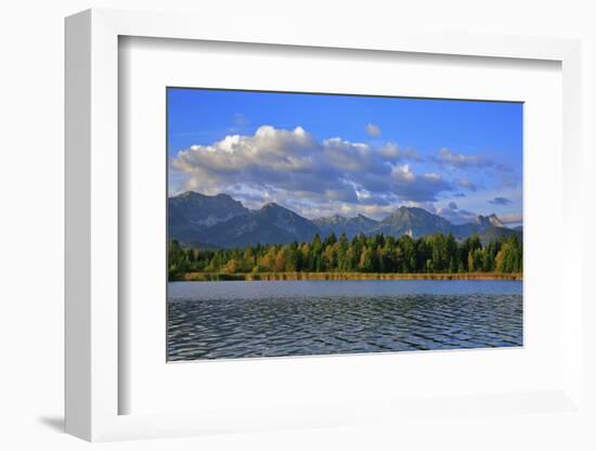 Germany, Bavaria, Autumn Morning, 'Hopfensee' (Lake), 'OstallgŠu' (District-Uwe Steffens-Framed Photographic Print