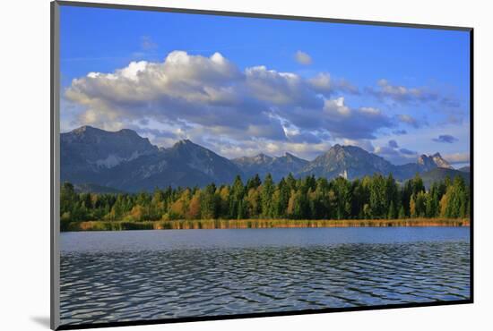 Germany, Bavaria, Autumn Morning, 'Hopfensee' (Lake), 'OstallgŠu' (District-Uwe Steffens-Mounted Photographic Print