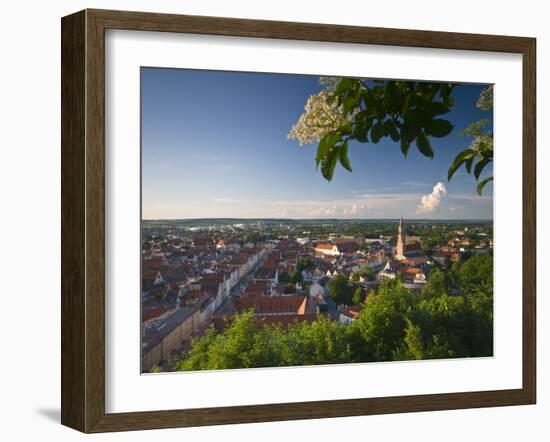 Germany, Bavaria (Bayern), Landshut, Twon Skyline-Alan Copson-Framed Photographic Print