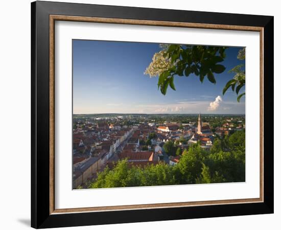 Germany, Bavaria (Bayern), Landshut, Twon Skyline-Alan Copson-Framed Photographic Print