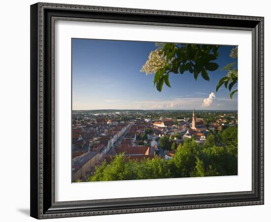 Germany, Bavaria (Bayern), Landshut, Twon Skyline-Alan Copson-Framed Photographic Print