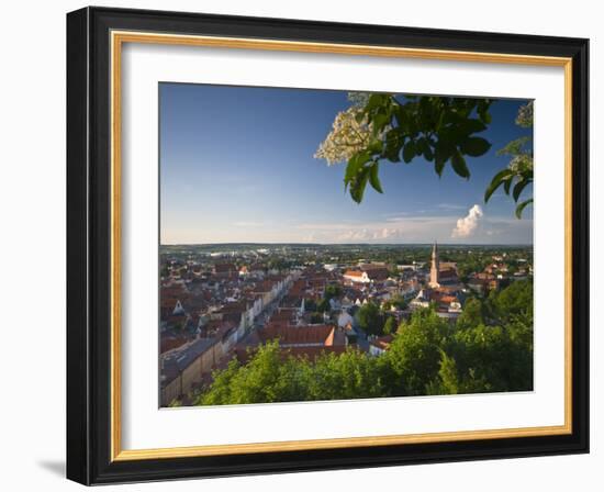 Germany, Bavaria (Bayern), Landshut, Twon Skyline-Alan Copson-Framed Photographic Print