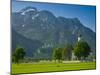 Germany, Bavaria (Bayern), Neuschwanstein Castle and Kolomanskirche-Alan Copson-Mounted Photographic Print
