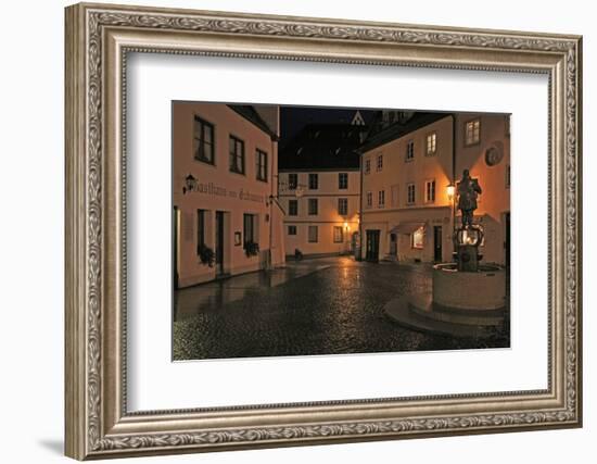 Germany, Bavaria, 'Brotmarkt' (Street) at FŸssen (Town), in the Evening-Uwe Steffens-Framed Photographic Print