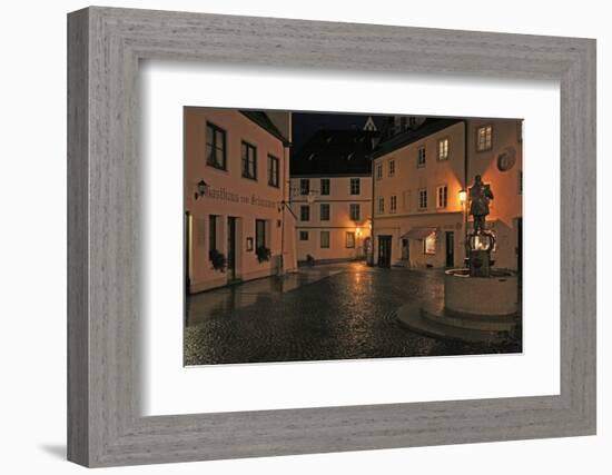 Germany, Bavaria, 'Brotmarkt' (Street) at FŸssen (Town), in the Evening-Uwe Steffens-Framed Photographic Print