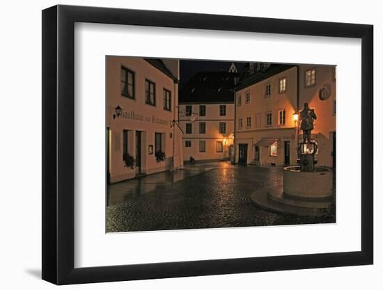 Germany, Bavaria, 'Brotmarkt' (Street) at FŸssen (Town), in the Evening-Uwe Steffens-Framed Photographic Print