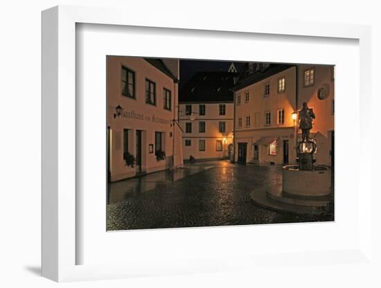 Germany, Bavaria, 'Brotmarkt' (Street) at FŸssen (Town), in the Evening-Uwe Steffens-Framed Photographic Print