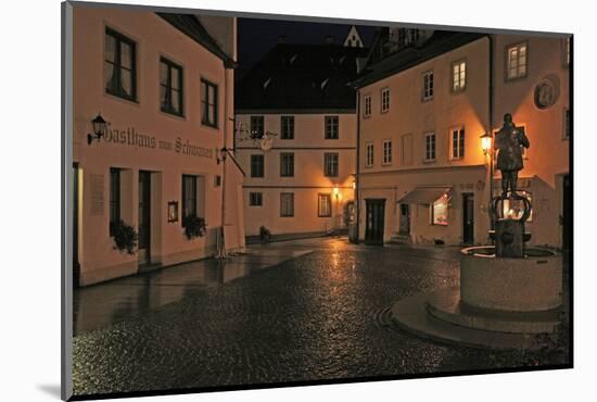 Germany, Bavaria, 'Brotmarkt' (Street) at FŸssen (Town), in the Evening-Uwe Steffens-Mounted Photographic Print