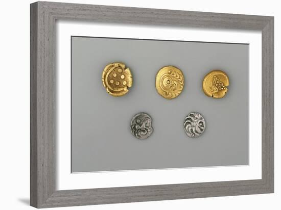 Germany, Bavaria, Celtic Coins, Gold and Silver-null-Framed Giclee Print